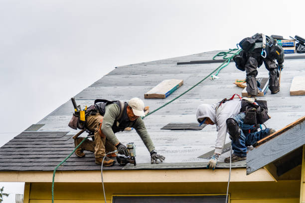 Professional Roofing technician working in Wharton, OH